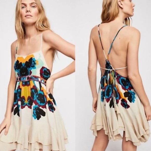 Free People Dresses & Skirts - Free People Intimately Free Sweet Lucy Floral Swing Dress XS